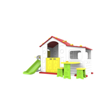 Duży Dom Z Przedsionkiem 4w1 Czerwony Dach